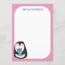 Recherche de pingouin mignon vœux cartes Rose