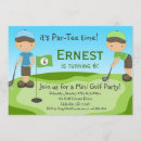 Recherche de minigolf invitations Garçon