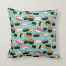 Recherche de nourriture japonaise coussins Sashimi