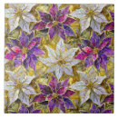 Recherche de poinsettias carreaux Noël