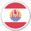 Recherche de polynésie autocollants Drapeau