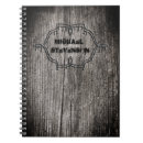 Zoek naar houten plank notitieboeken Bruin