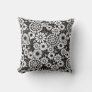 Recherche de fleurs noires coussins Vintage