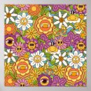 Recherche de fleurs hippies posters Motif