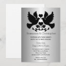 Recherche de colombes mariage invitations Noir et blanc