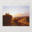 Recherche de paysage romantique cartes postales Coucher du soleil