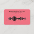 Recherche de ingénieur du son cartes visite Audio