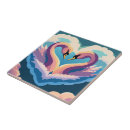 Recherche de cygnes carreaux Amour