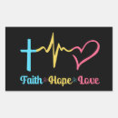 Recherche de faith hope love autocollants Bleu