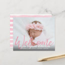 Recherche de bienvenue bébé invitations Rose