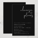 Recherche de changement invitations Noir et blanc