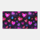Recherche de rose fluorescent tapis souris Coeur
