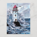 Recherche de aquarelle phare cartes postales Paysage