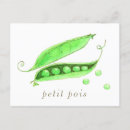 Recherche de petit pois cartes postales Légume