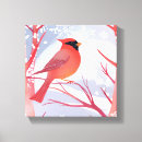 Recherche de cardinal rouge toiles Aquarelle