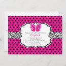 Recherche de hot pink baby shower invitations Noir
