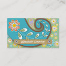 Recherche de paisley floral cartes visite Fleurs