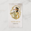 Recherche de femme vintage cartes visite Coiffeur