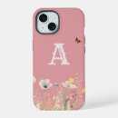 Recherche de jolie fleur iphone coques Monogramme