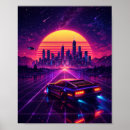 Recherche de voiture rétro posters Futuriste