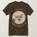 Recherche de pembroke welsh corgi tshirts Rouge