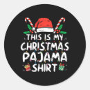 Recherche de pjs autocollants Santa claus