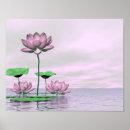 Recherche de fleur de lotus rose posters Symbole