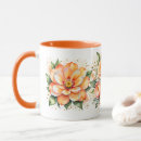 Zoek naar bloemstuk mokken Oranje