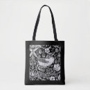 Recherche de flower tote bags Noir et blanc