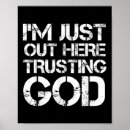 Zoek naar vertrouwen in god posters Religieus