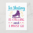 Recherche de patins de glace cartes postales Patineur