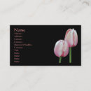 Recherche de tulipes roses cartes visite Élégant