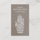 Recherche de main de henné cartes visite Massage