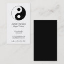 Zoek naar yin yang symbool visitekaartjes Yoga