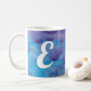Recherche de marbre bleu tasses Monogramme