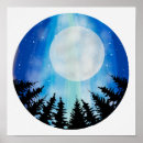 Zoek naar boom silhouet posters Blauw