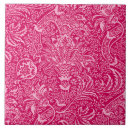 Recherche de roses indien carreaux Fuchsia
