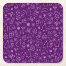 Recherche de noël dessous de verres Violet