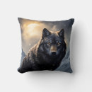 Recherche de loup neige de coussins Animal