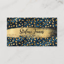 Recherche de bleu royal or cartes visite Scintille