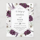 Recherche de fleuri 11x14 invitations Blanc