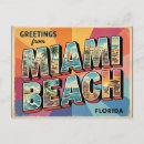 Recherche de voyage miami cartes postales Vintage