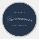 Recherche de argent autocollants Quinceañera