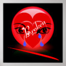 Recherche de amour du coeur brise art Rouge