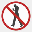 Recherche de smartphone autocollants Interdit