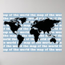 Zoek naar zwarte wereldkaart posters Cartografie