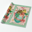 Recherche de oeuf peint papier cadeau Vintage