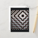 Recherche de forme de diamant cartes postales Noir