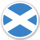 Recherche de drapeau écossais autocollants Rond