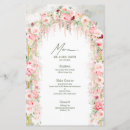 Recherche de floral menu mariage menus Élégant